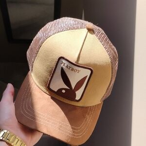 Playboy Brown and Tan Kids Cap